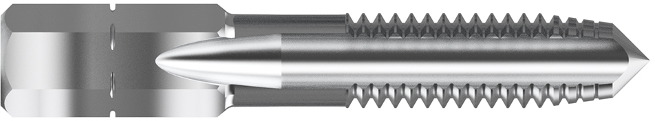 1 taraud à main entrée : E HSS DIN352 M3,5 x 0,75 mm 6H x Q. Carrée -  23013003507 - Hepyc